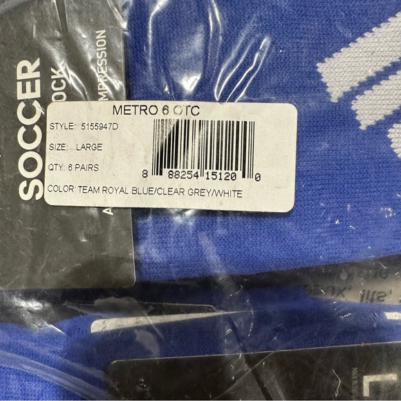 Adidas Unisex Metro 6 OTC Socks - Picture 6 of 7